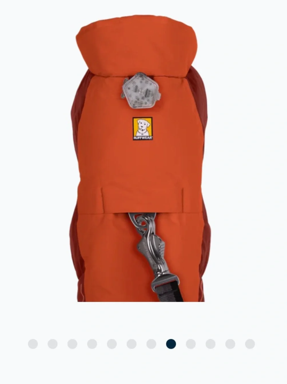 Ruffwear vert waterproof insulated orange dog vest